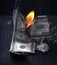 Burning of money