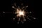 Burning sparkler, fireworks for holidays includes christmas, happy new year
