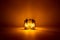 Burning three kerosene lamps background