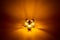 Burning three kerosene lamps background