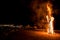 burning of traditional festival fire of Brazil