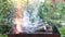Burning wood in a brazier. Fire, flames. Grill or barbecue