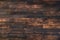 Burnt dark wooden plank natural background
