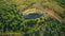 Burnum Roman amphitheater, aerial