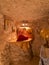 Burqin, PALESTINE - 11 July 2015: A fragment of the interior of a very old Christian church at Burqin