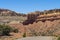 Burr Trail Road passes under Moenkopi and Chinle formations in the Grand Staircase-Escalante National Monument, Utah, USA