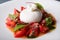 Burrata italian cheese with tomeatoes