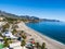 Burriana beach in the Spanish Town of Nerja in Andalucia