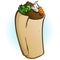 Burrito Cartoon Vector Illustration