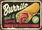 Burrito vintage restaurant sign