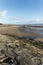 Burry Port beach in Carmarthenshire South Wales UK