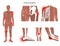 Bursitis icons set