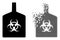 Burst Dot and Original Biohazard Bottle Icon