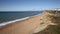 Burton Bradstock beach West Dorset England uk pan view