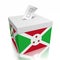 Burundi - ballot box, voting concept - 3D illustration