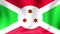 Burundi Flag. Background Seamless Looping Animation. 4K High Definition Video.