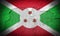 Burundi flag on cracked wall