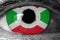 Burundi flag in the eye
