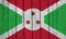 Burundi Flag Over Wood Planks