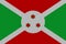 Burundi flag painted on paper