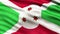 Burundi Flag Seamless Loop. 3D animation.