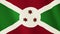 Burundi flag waving animation. Full Screen. Symbol of the country.