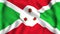 Burundi flag waving in the wind