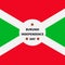 Burundi Independence Day typography poster. National holiday celebrated on July 1. Vector template for banner, greeting