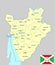 Burundi map - cdr format