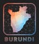 Burundi map design.