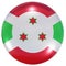 Burundi national flag button