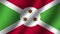 Burundi national wavy flag vector illustration
