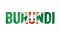 Burundian flag text font