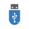 Bus, cable, interface, usb icon. Simple editable vector graphics