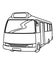 Bus coloring page