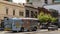 A bus decorated with traditional Aboriginal muses circulates in the city centre of Adelaide