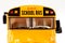 Bus: Front View of School Bus Words On Toy
