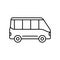 Bus Icon, Travel Anywhere by Bus, to reduce emissions.