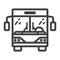 Bus line icon, transport and vehicle, tour bus