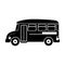 Bus school transport icon