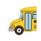 Bus school transport icon