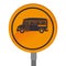 Bus school transport icon