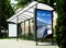 Bus shelter. background for mockup. sample poster ad and billboard. light box ad side panel