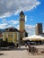 Bus station of Burgas-City centrum view with background,Bulgaria