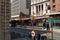 Bus stop in the Central Business District, Johannesburg, South Africa