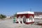 Bus stop in a village in Oman