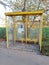 Bus stop yellow Germany