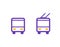 Bus and trolleybus icons, passenger transport