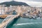 Busandaegyo Bridge and the Port of Busan in South Korea