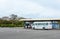 Buses parking at the station in Chiayi, Taiwan